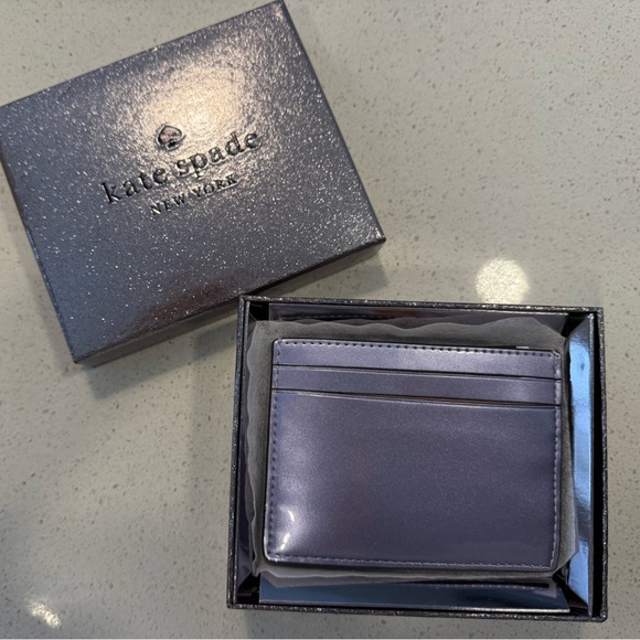 Kate Spade candied flower cardholder in box - Picture 3 of 5